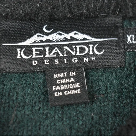 Icelandic Design VTG wool zip up coat size XL - Picture 3 of 7